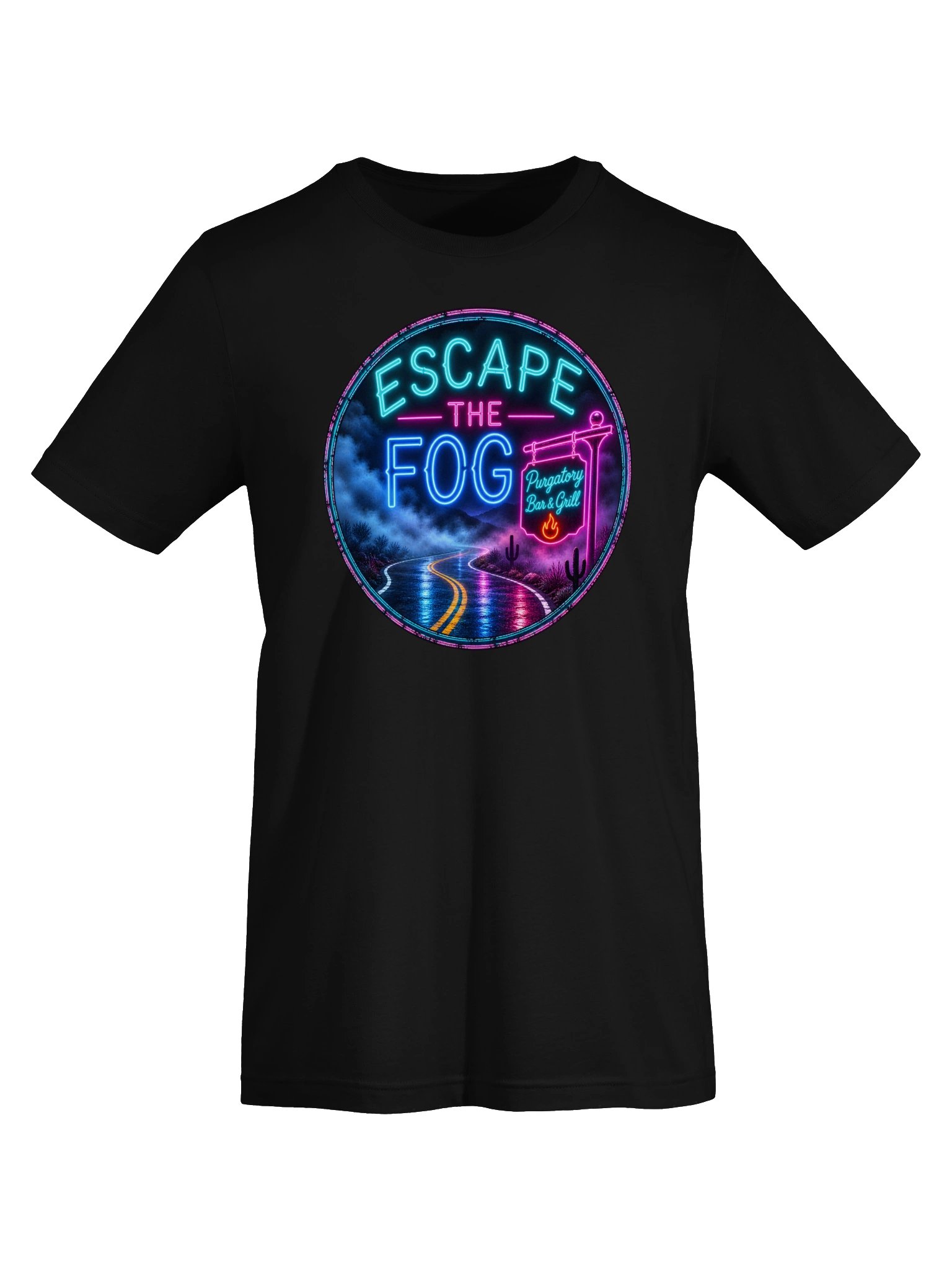 Escape the Fog Neon Desert Tee product image (50)
