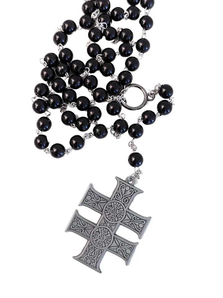 Annwyn Cross Black Rosary product image (1)