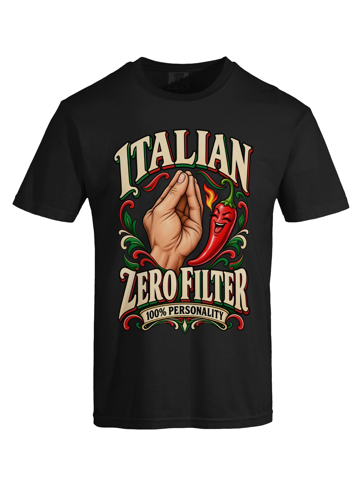 Italian. Zero Filter. 100% Personality - Men's Tee product image (9)