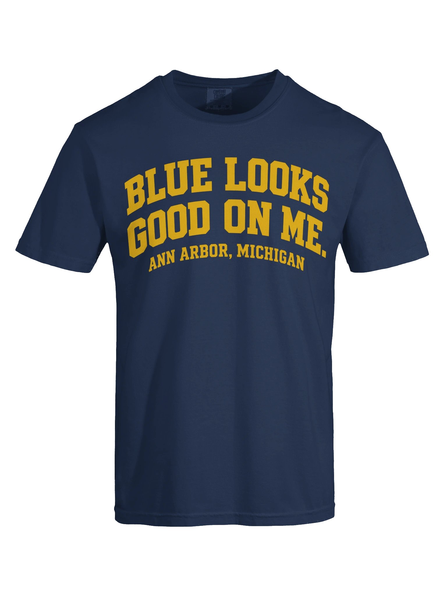 Michigan Blue Looks Good On Me T-Shirt product image (9)