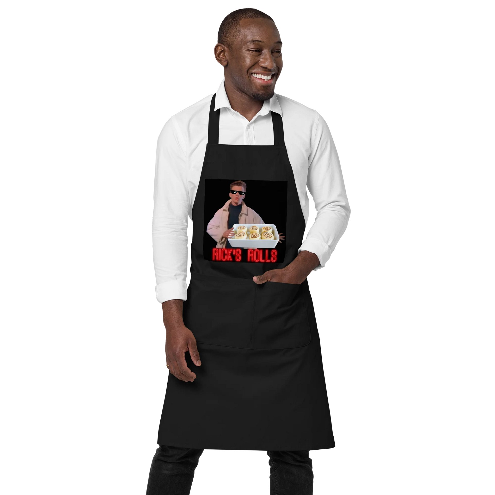 Rick's Rolls apron product image (1)