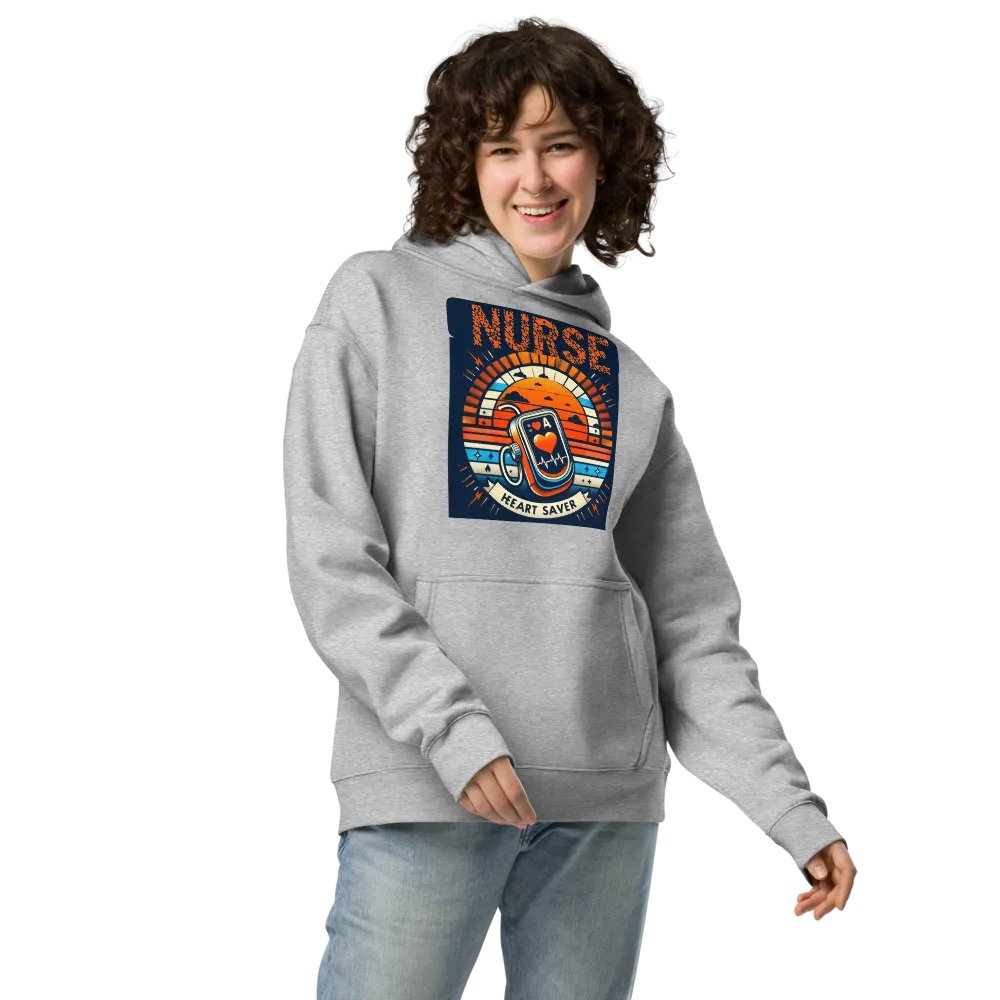 Heart Saver Nurse Graphic Hoodie product image (13)