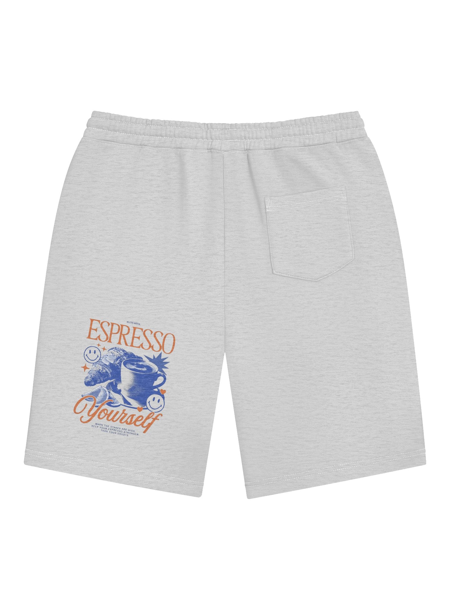 Blue Cup & Sun Graphic Men's Fleece Shorts product image (4)