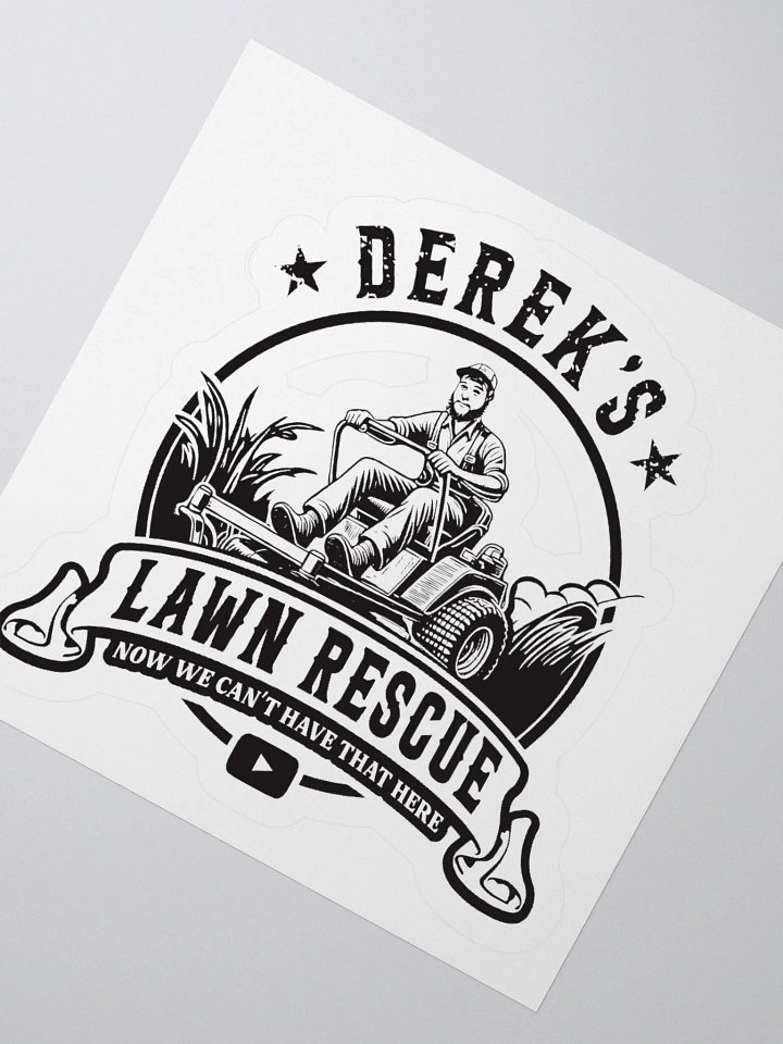 Derek's Lawn Rescue Sticker product image (4)