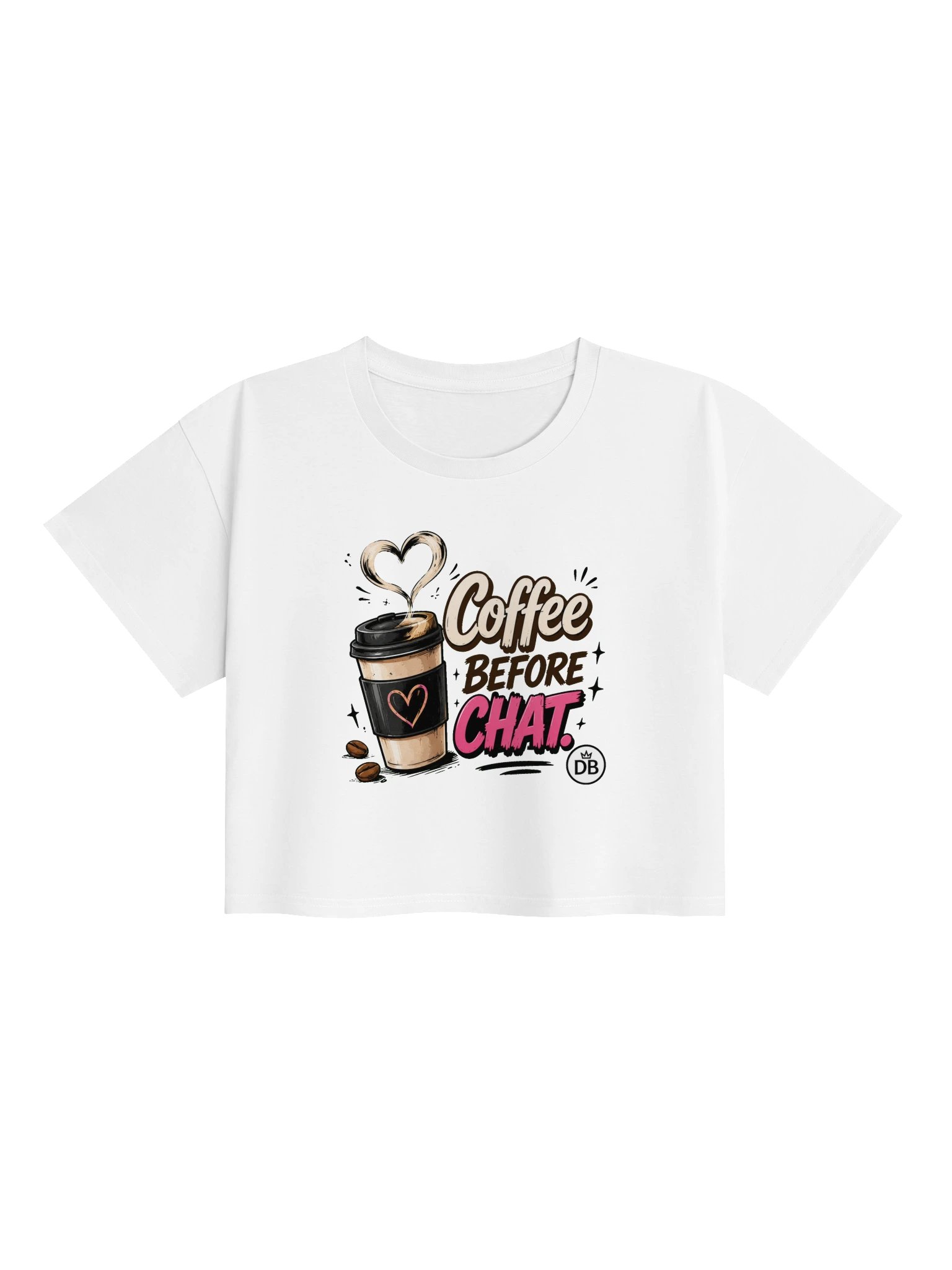 Coffee Before Chat Crop Top product image (1)