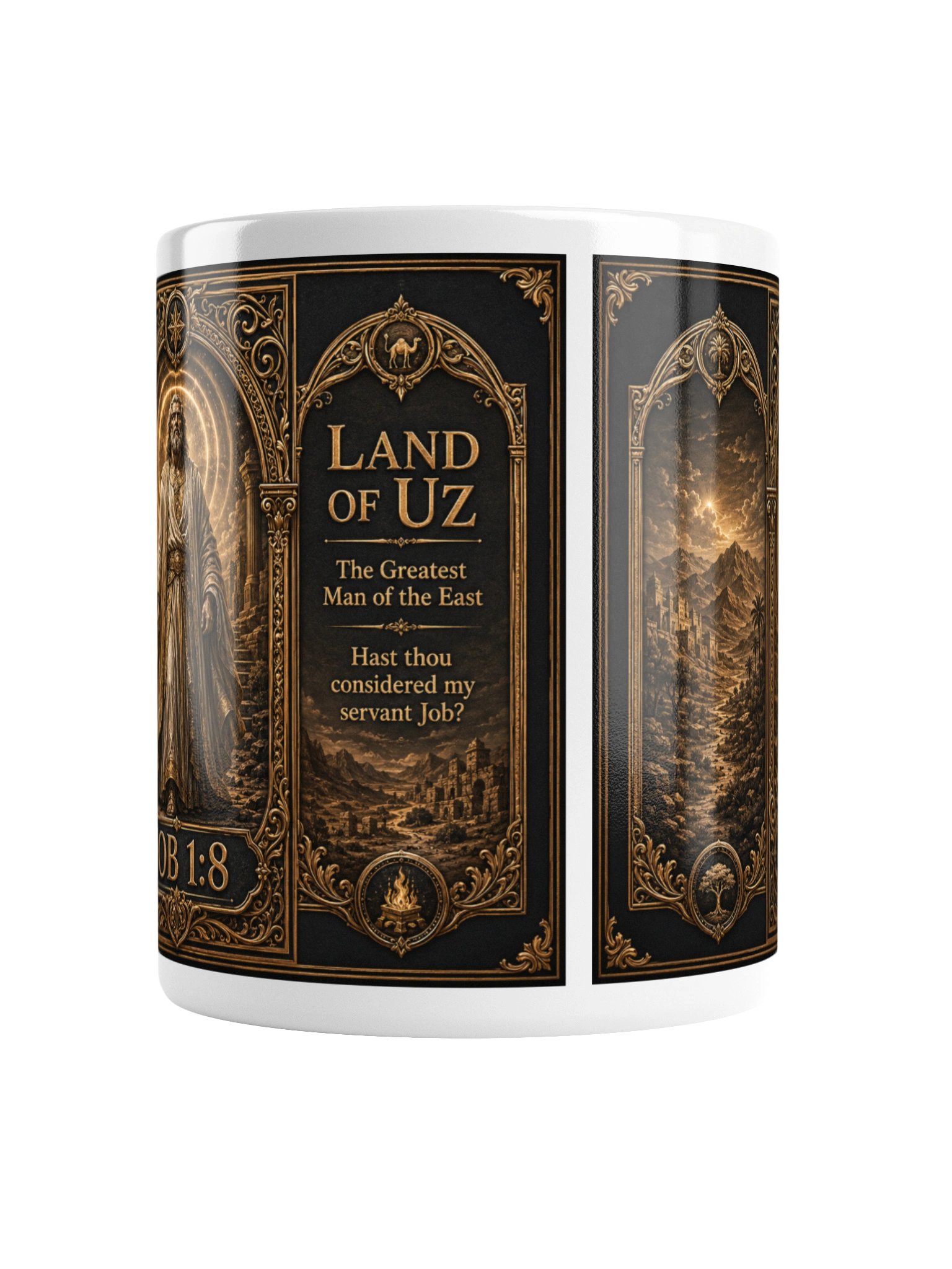 a 20 oz. Land of Uz Biblical Mug inspire by Job 1:8 product image (2)