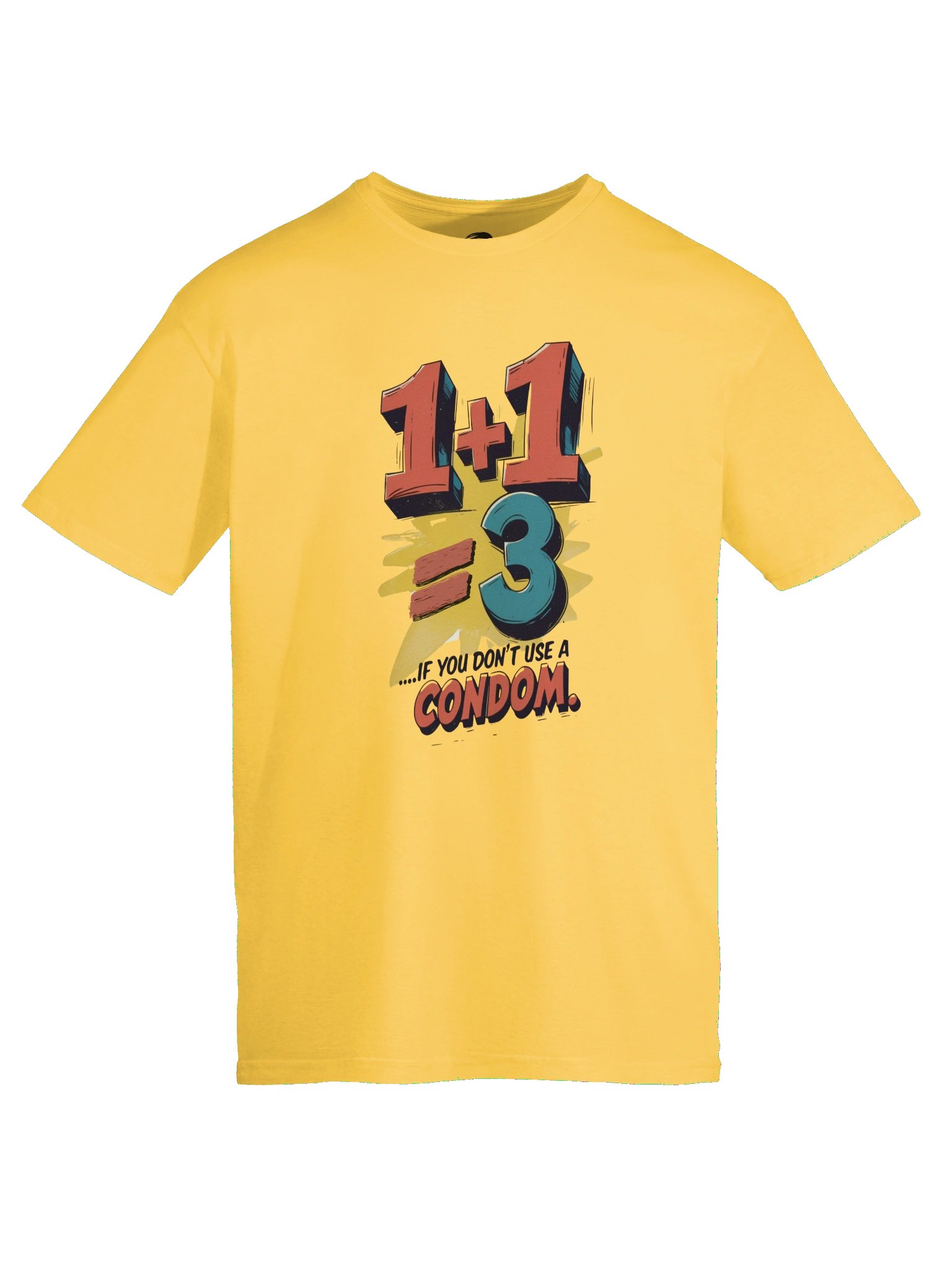 1+1=3 – Funny Sarcastic Anti-Math Graphic Tee product image (51)