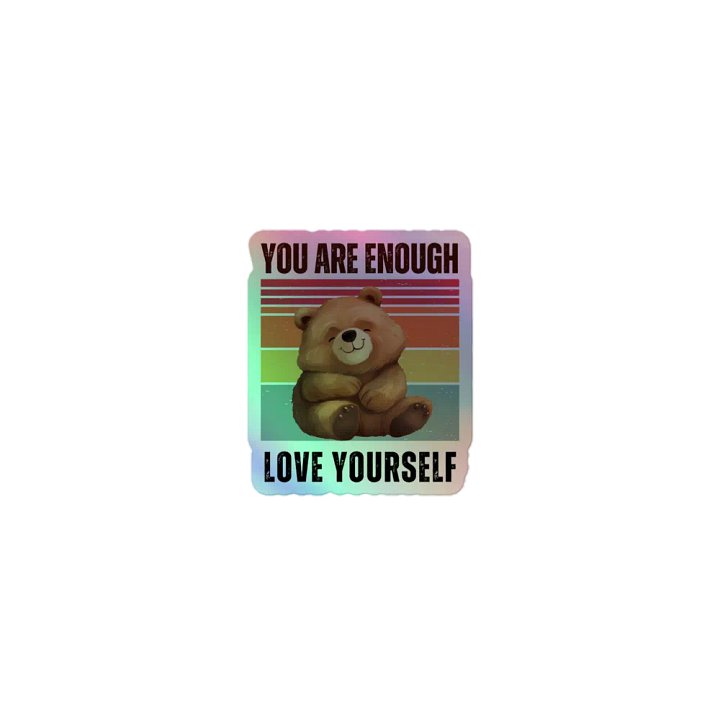 Empowerment Bear Holographic Sticker Sheet product image (1)