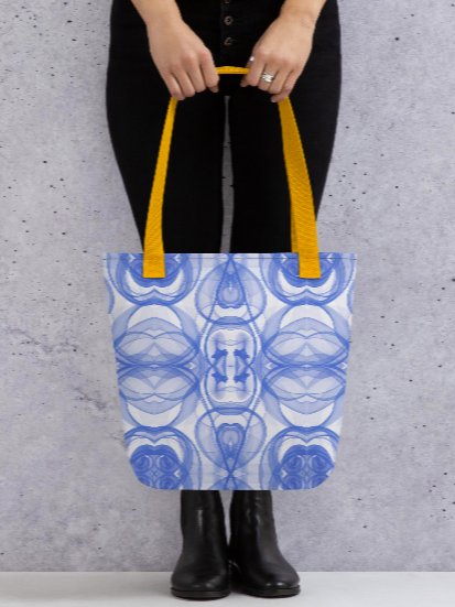 Bag Blue Smoke Elegance: Abstraktes Linienmuster product image (1)