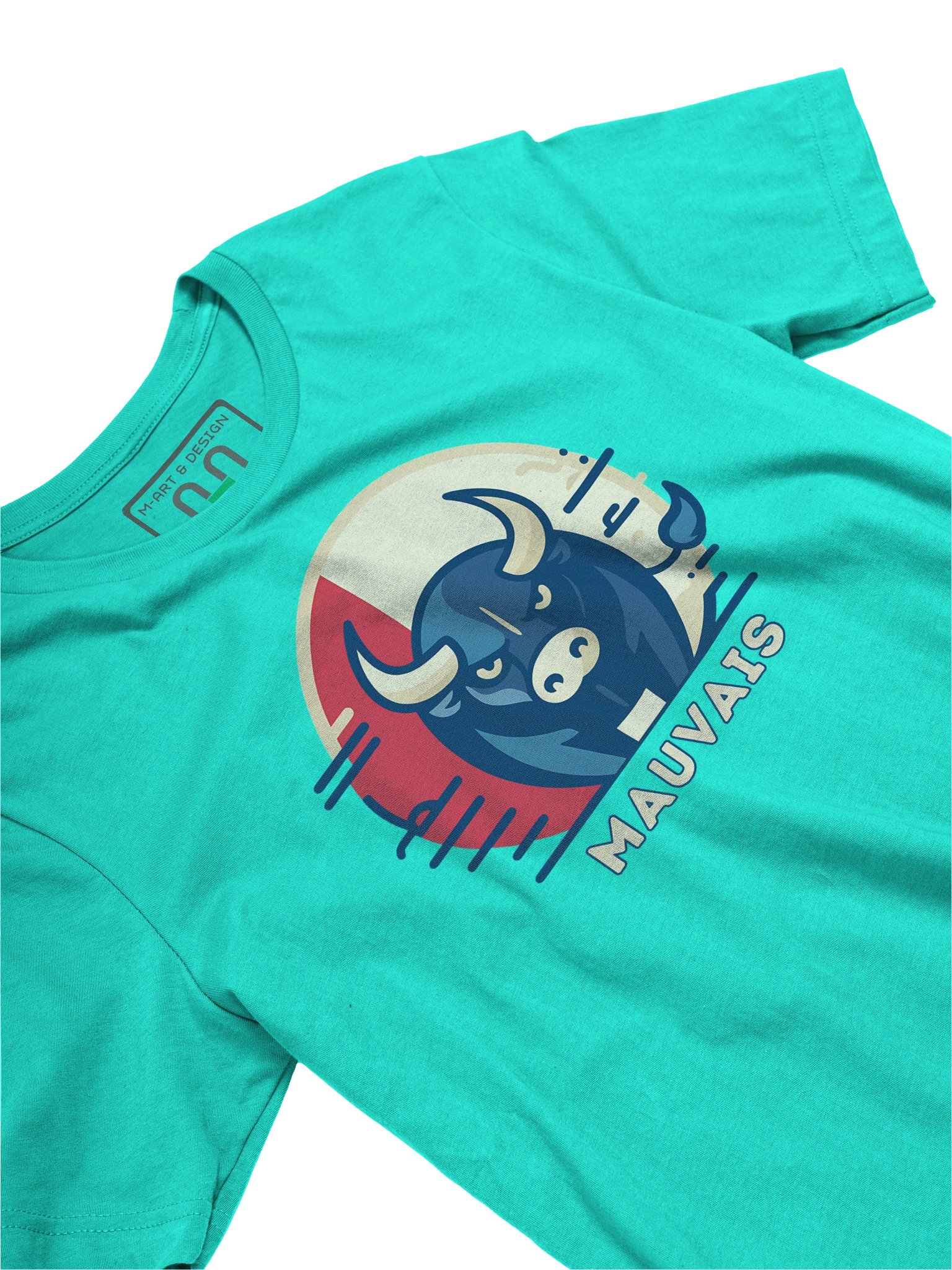 MAUVAIS French Bull Power Tee – Unleash the Beast product image (2)