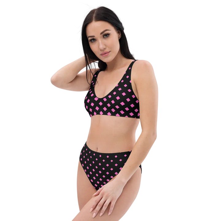 Midnight Sparkle High Waisted Bikini Set product image (1)