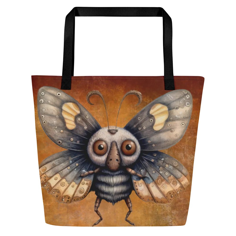 Spooky Moth & Spider Tote Bag. product image (2)