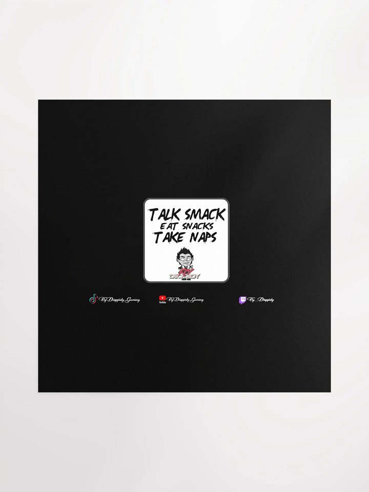 Fly Diiqqiidy Quote Matte Black Poster 18x18 product image (1)