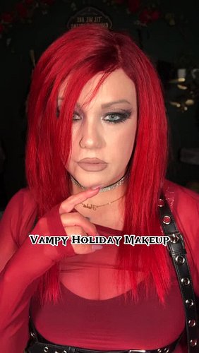 Holiday Vampy Makeup Tutorial 

Products used are:
@elfcosmetics gel primer and concealer in fair rose 
@milkmakeup gel found...