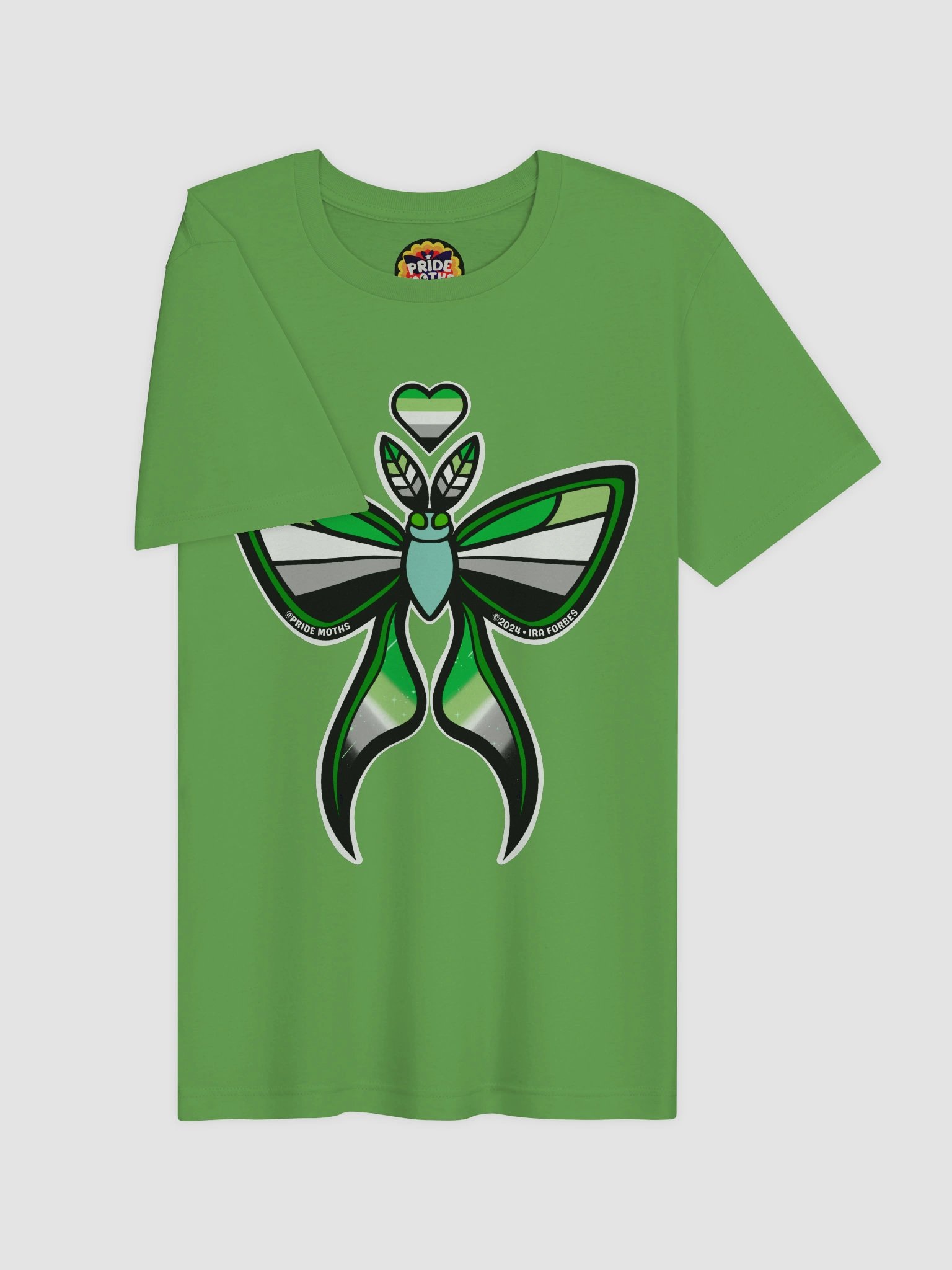 № 6 | AROMANTIC PRIDE MOTH | GRAPHIC TEE | T-SHIRT product image (3)