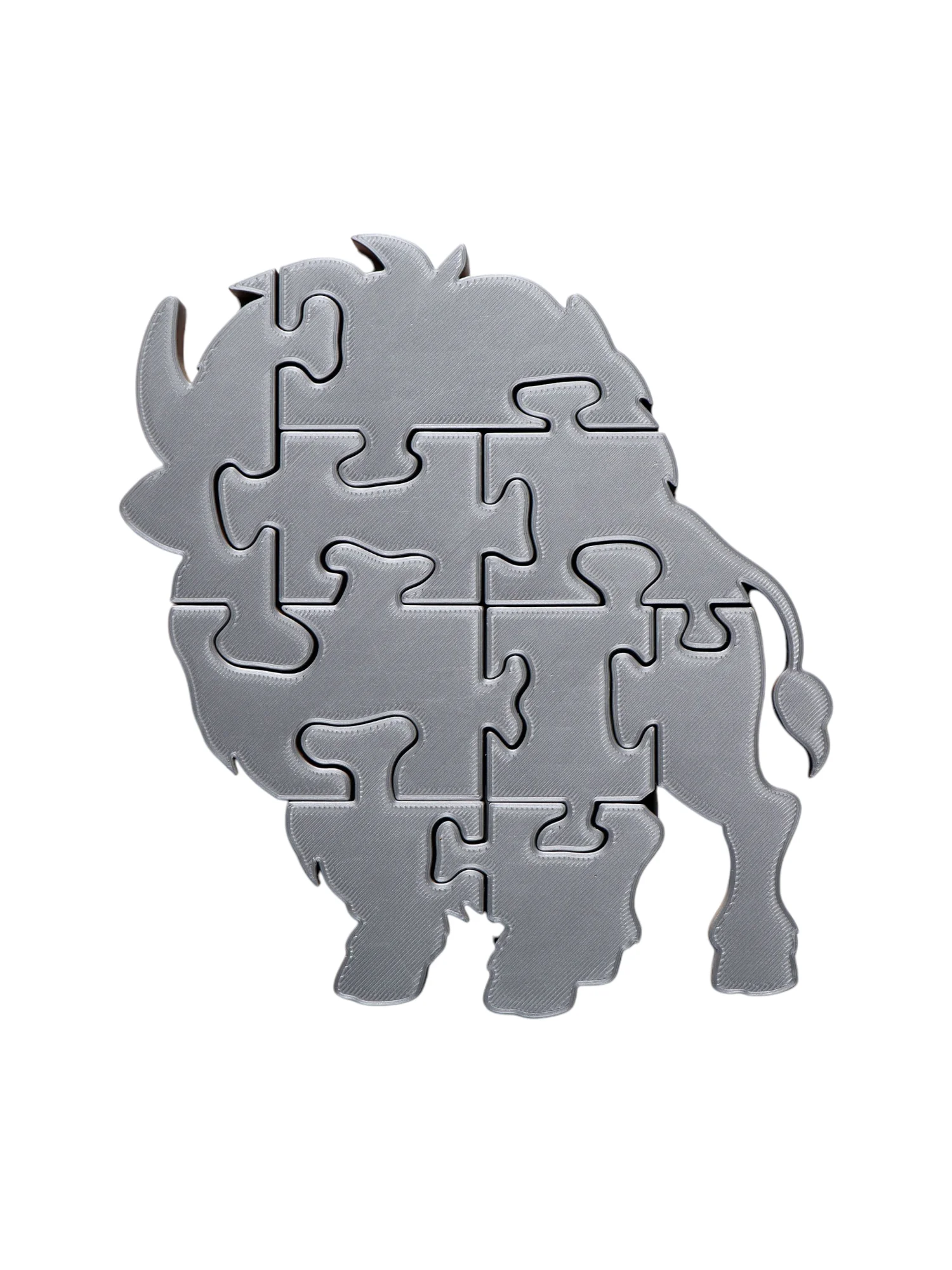 Bison 3D Printed Jigsaw Puzzle – A Prairie-Sized Challenge in Every Piece! product image (3)
