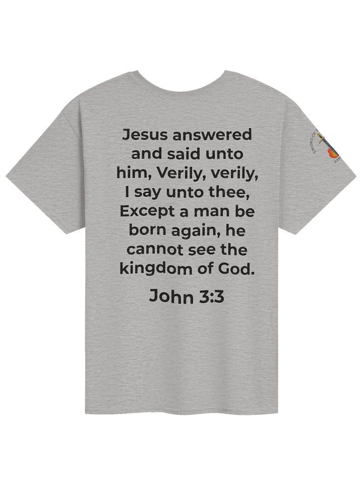 John 3:3 "Born Again" Scripture Tee product image (1)