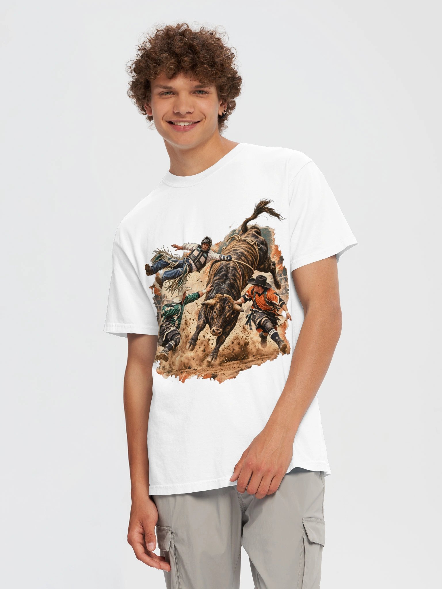 Bull Riding Wreck Shirt — Hung Up Rodeo Tee | Broken Roughstock™ product image (6)