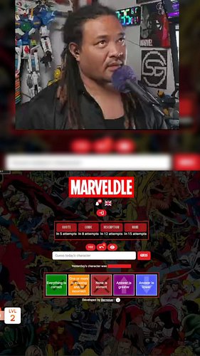 Comic Book Marveldle for Oct 10!!!

WE SO GOT THERE. Did you????

Voting is still open!!
tophost.org/2026/will-freeland

We'r...
