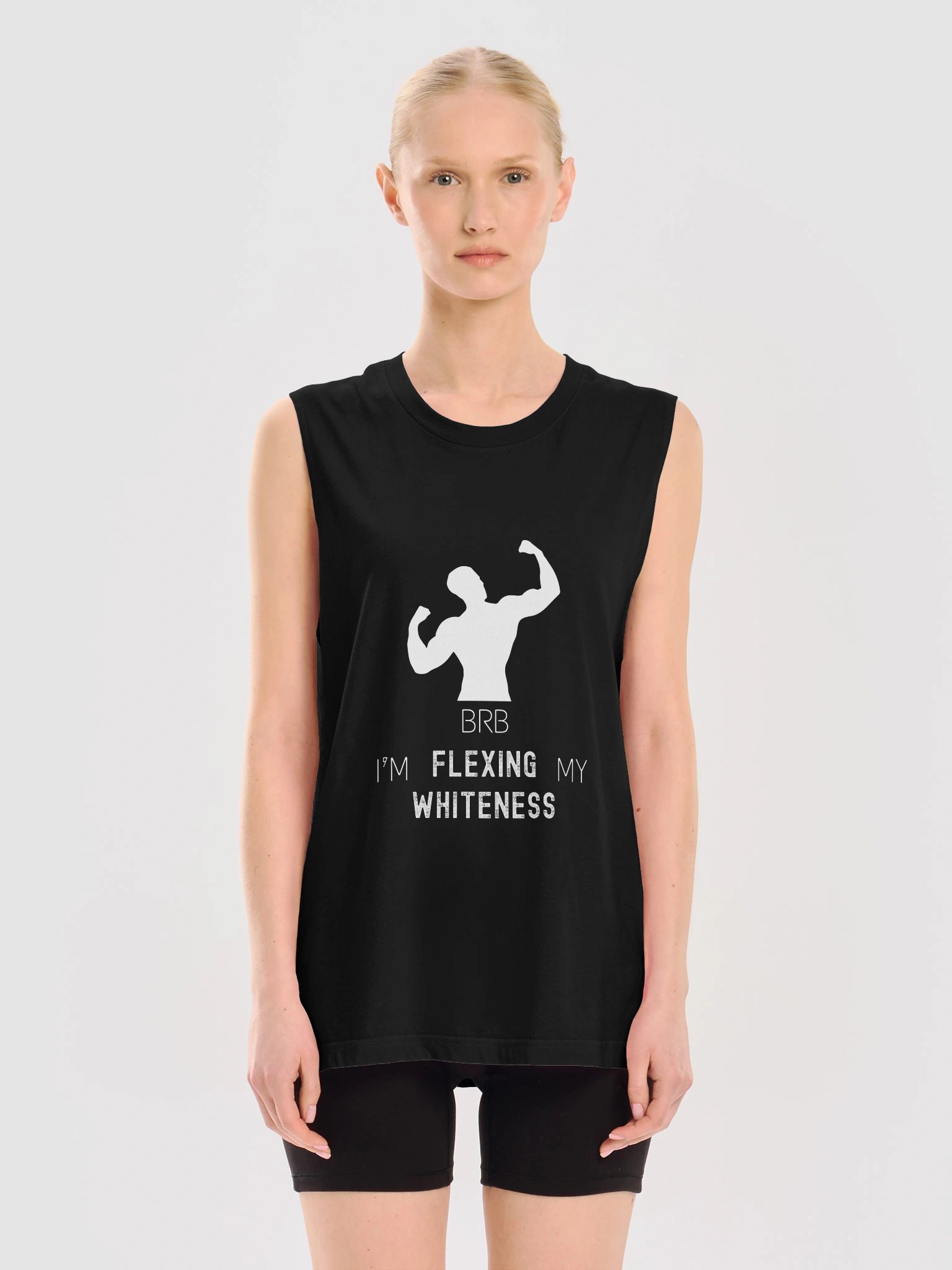 Flexing My Whiteness - Unisex Sleeveless Tee product image (3)