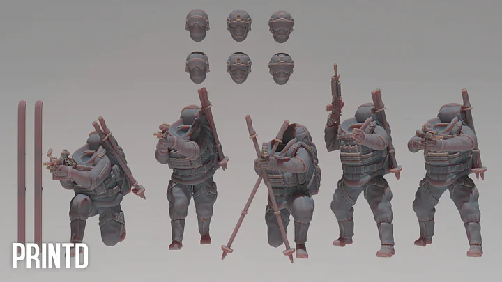 Arctic Navy Seals - Modern Warfare Wargame Hobby Resin Scale Models product image (2)