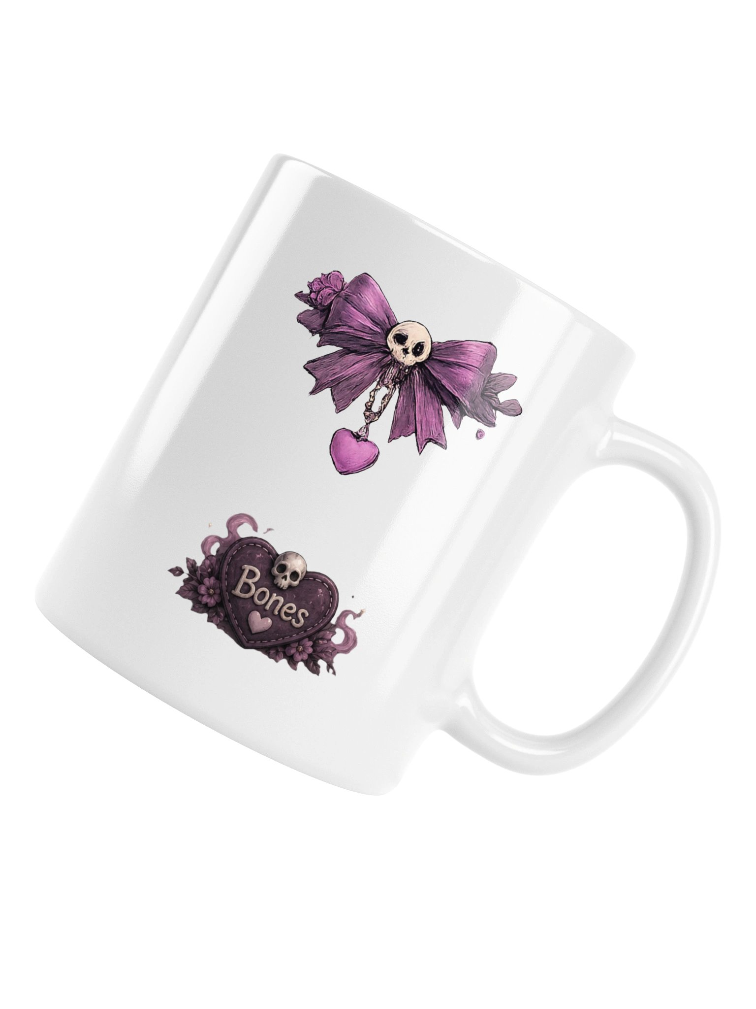 ''Bones the Cat'' White Glossy Mug product image (6)