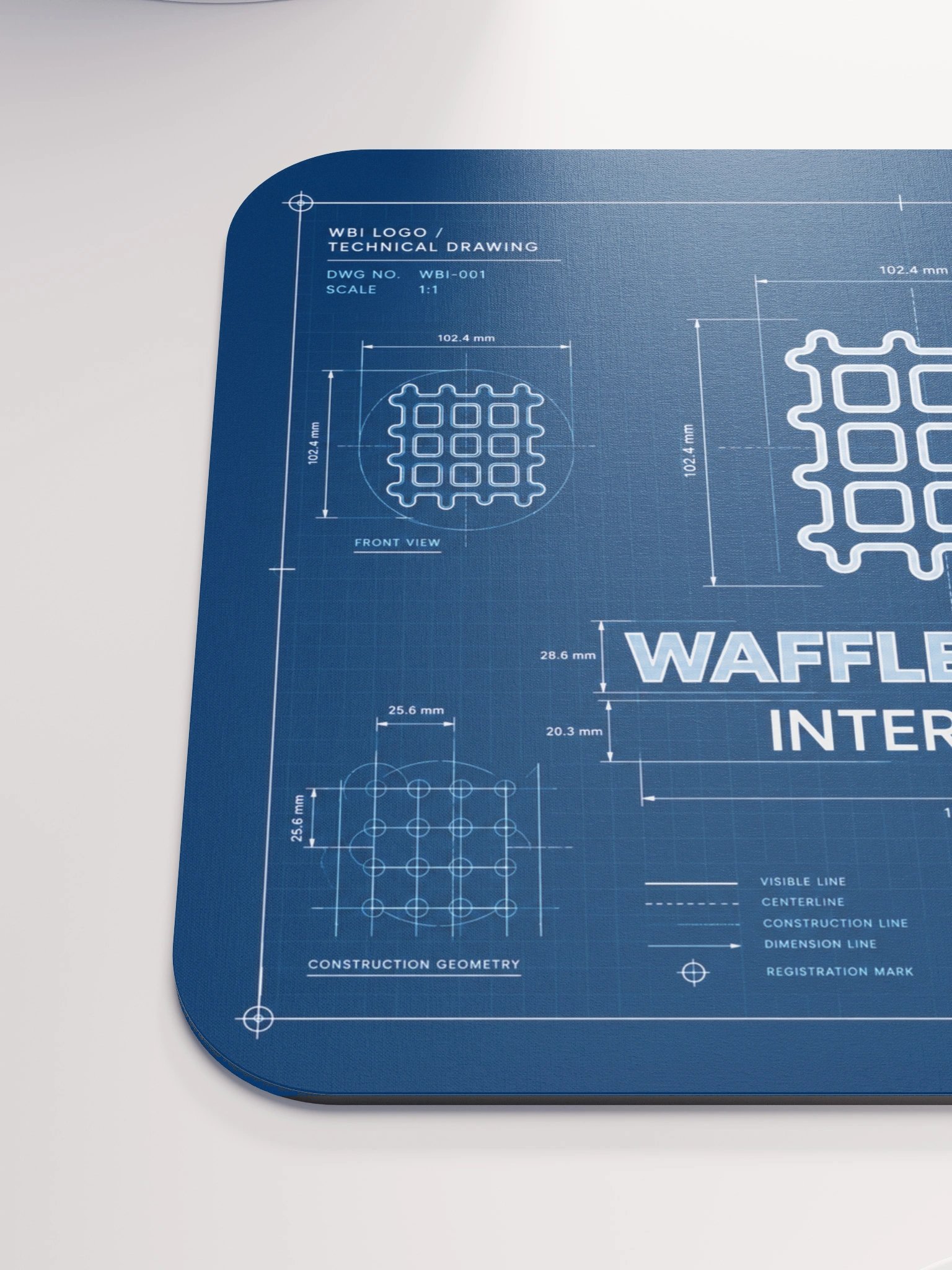 Waffle Batter INT — Blueprint Series Mousepad product image (6)