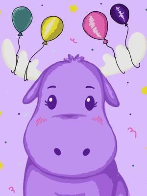 i love making art for my friends 💜🫎 #digitalart #moose 