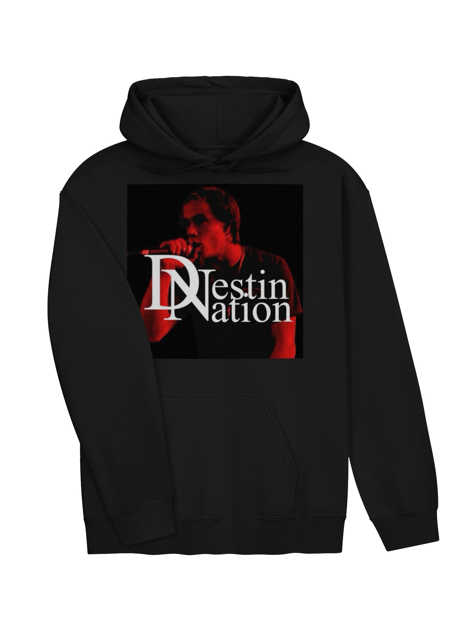 Cozy Destin Nation Hoodie: Red and black design product image (11)
