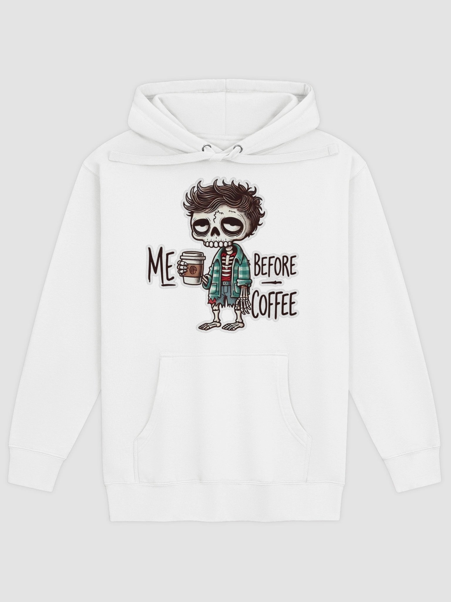 "Me Before Coffee" Zombie Dude Hoodie product image (2)