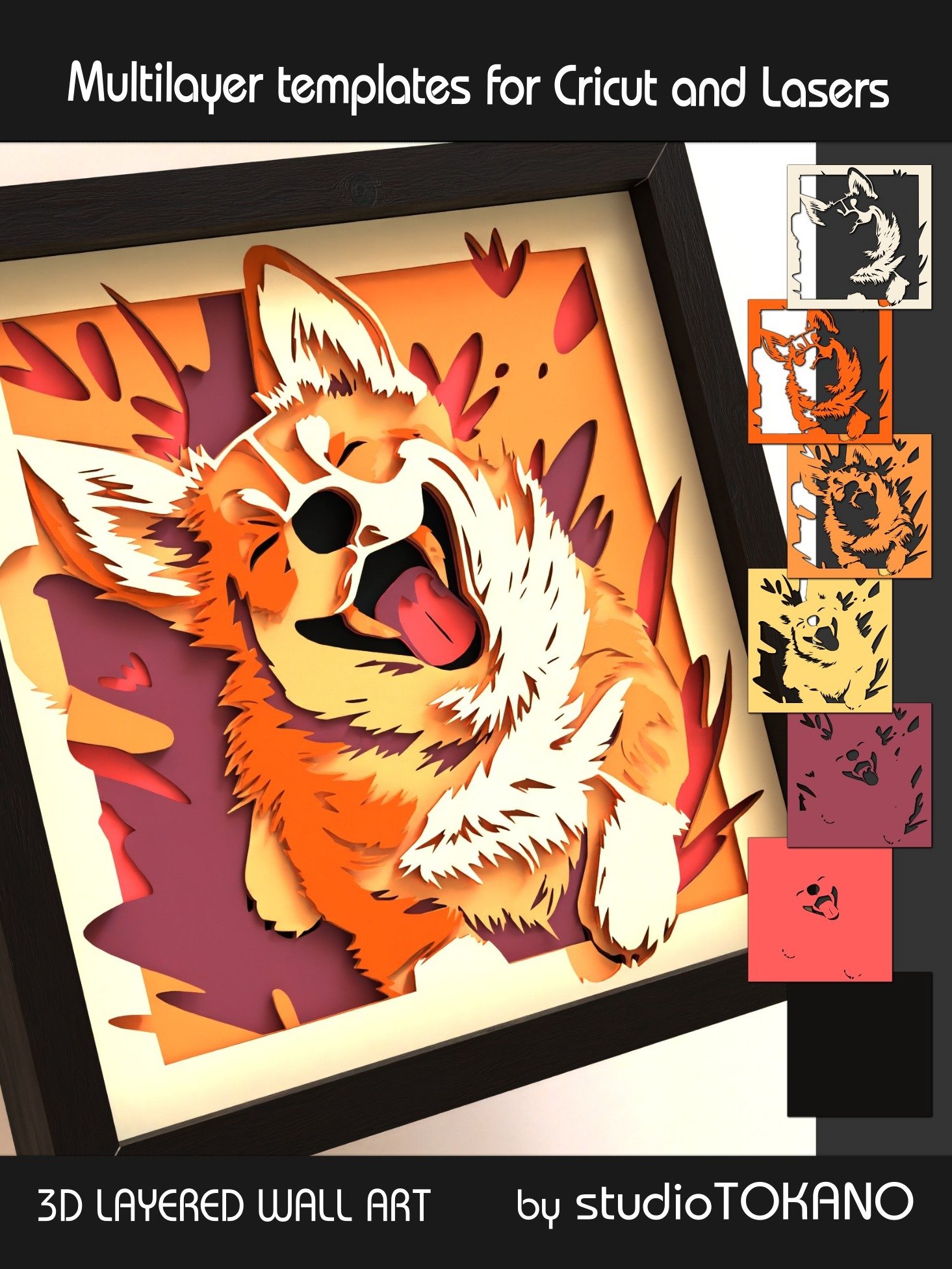 Corgi 3D layered dog svg for Cricut product image (7)
