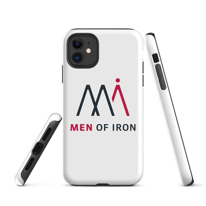 Men of Iron Abstract Monogram Tough iPhone Case product image (1)