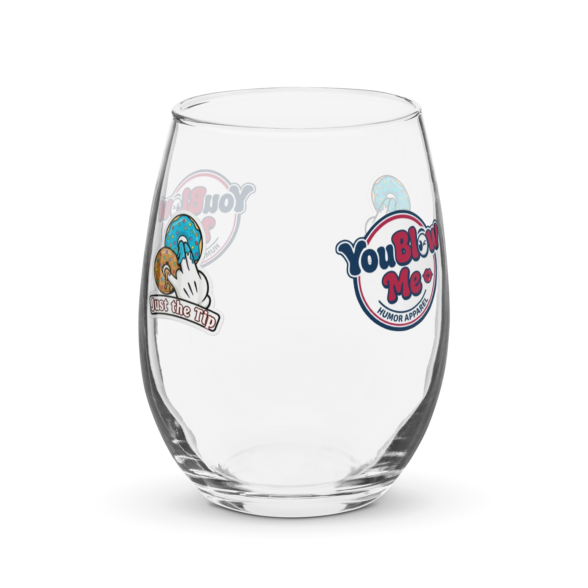 Just The Tip - Custom Stemless Wine Glass product image (4)