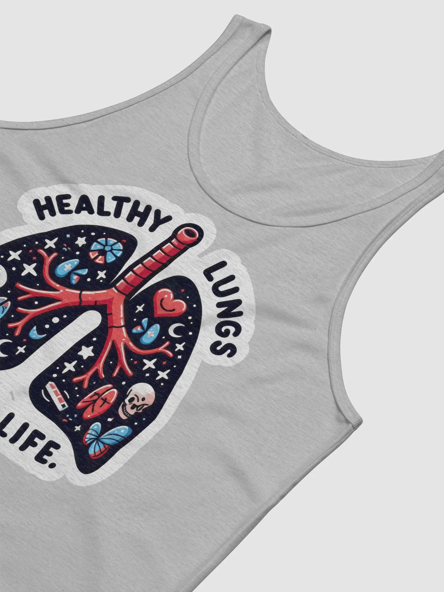 Whimsical Lungs Illustrated Tank product image (39)