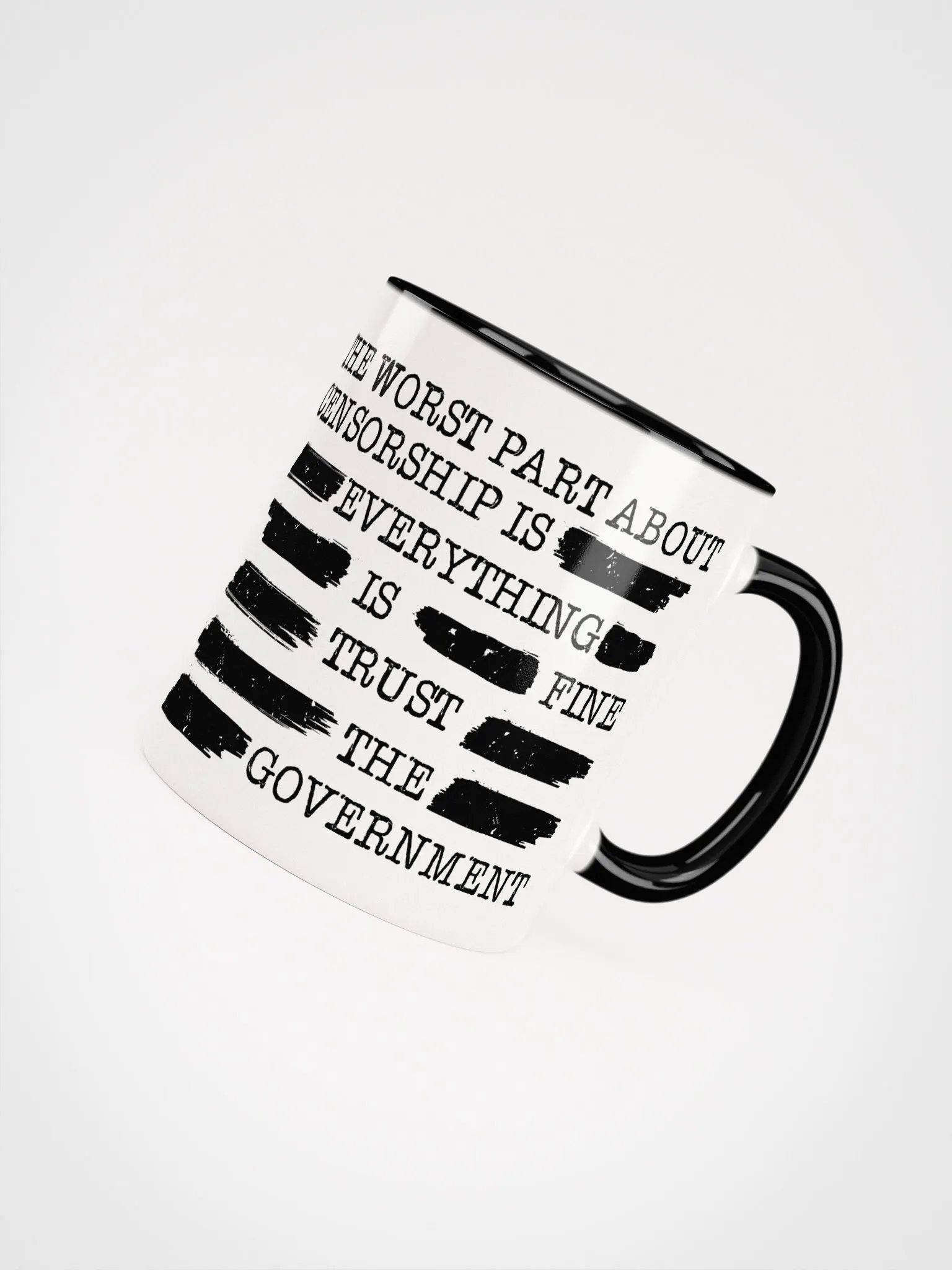 Trust The Government Censorship Mug product image (31)