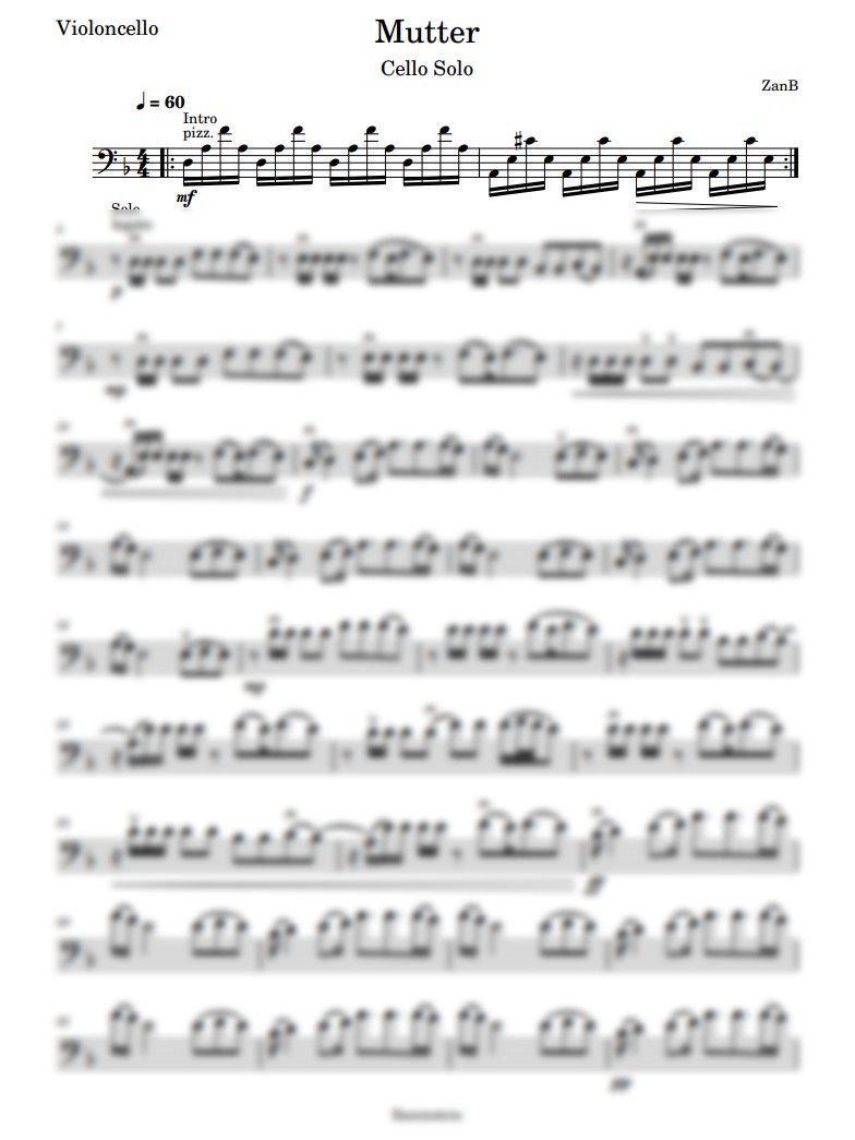 Rammstein - Mutter (Cello Solo) product image (1)