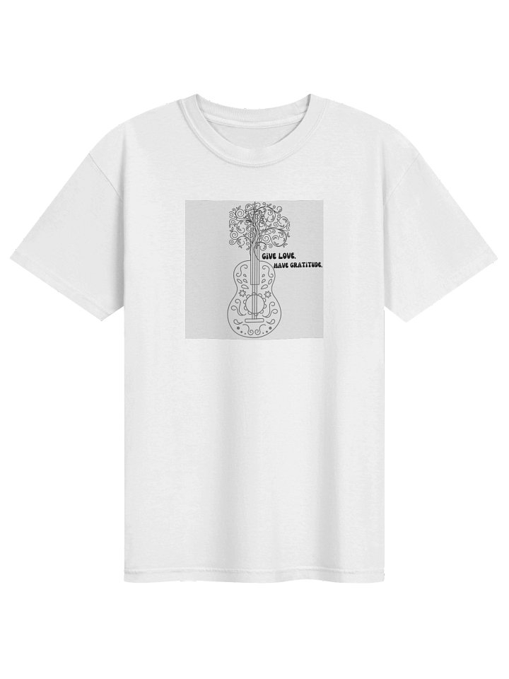 Give Love. Have Gratitude- Heavyweight White T-Shirt product image (1)