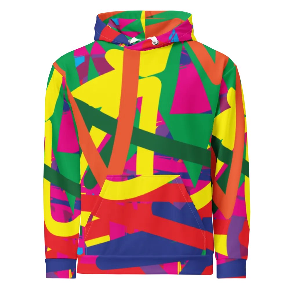 Colours - All-Over Print Recycled Unisex Hoodie product image (2)