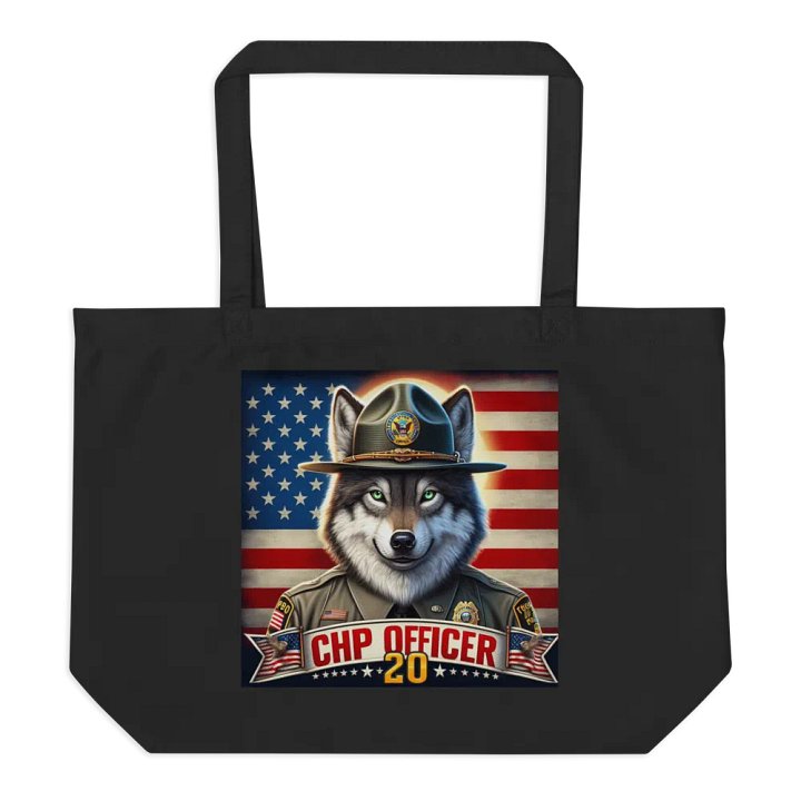 CHP Officer Wolf Organic Tote product image (2)