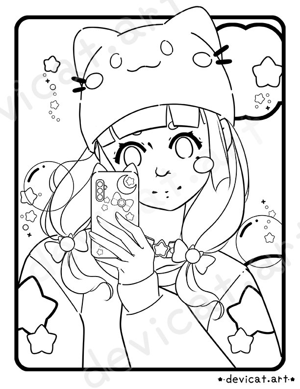 CandiCat Candi Hat 2026 Coloring Page product image (1)