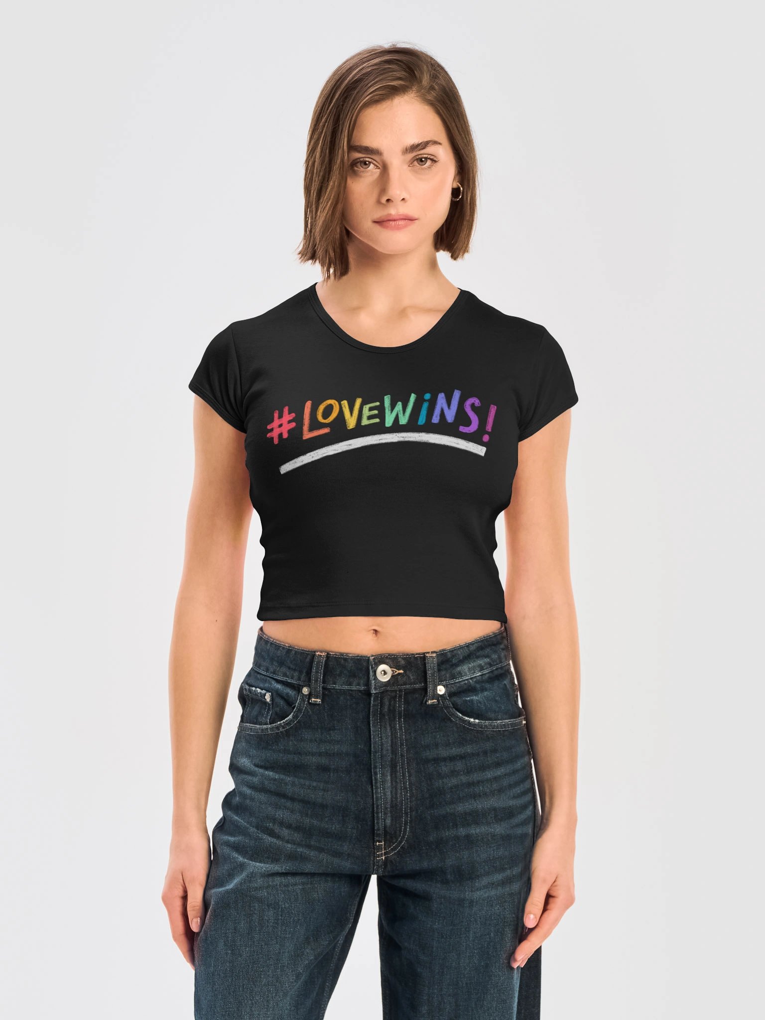 LOVE WINS — Bravli Baby Tee product image (3)