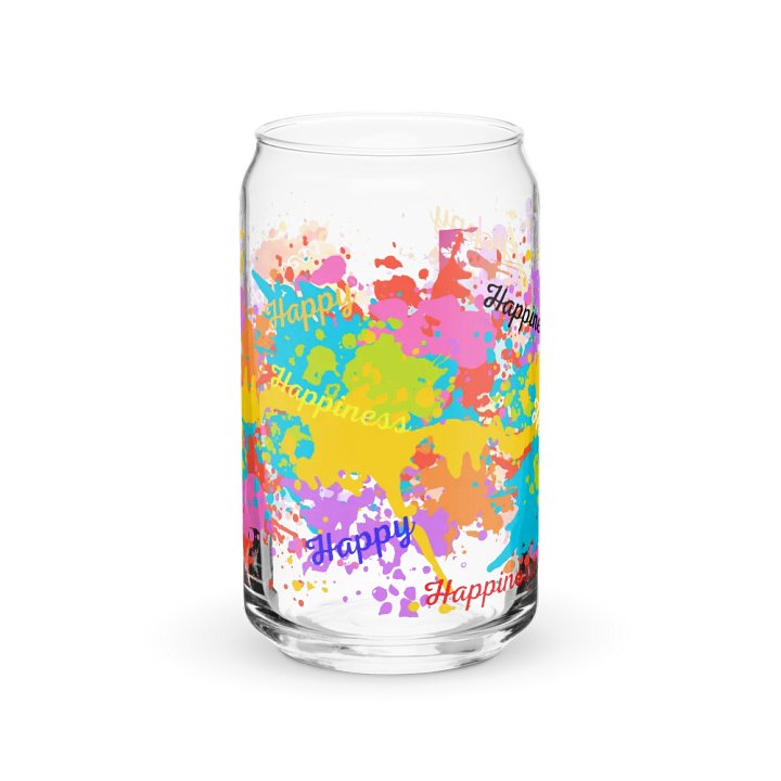 Motivational Design Happy-Happiness - Sipper Glass product image (2)