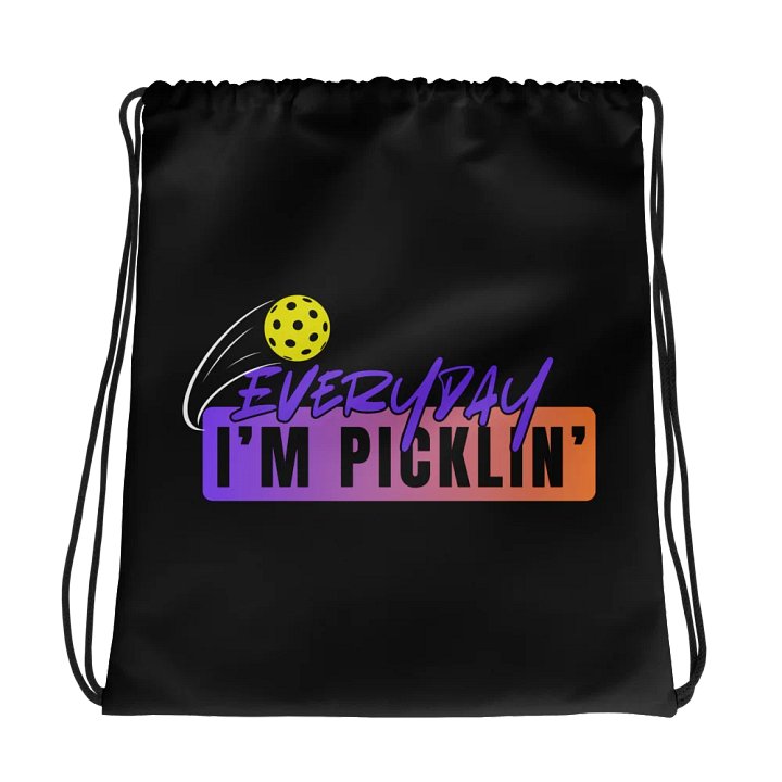Picklin' On-The-Go Drawstring Bag product image (1)
