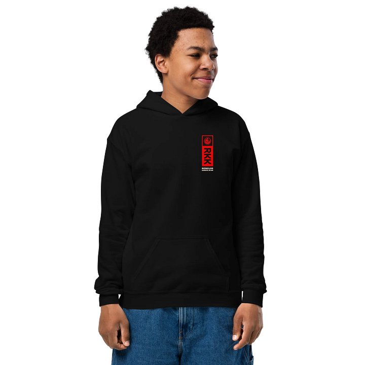 Black Youth Heavy Blend Hoodie, Unisex, RKK Logo product image (1)