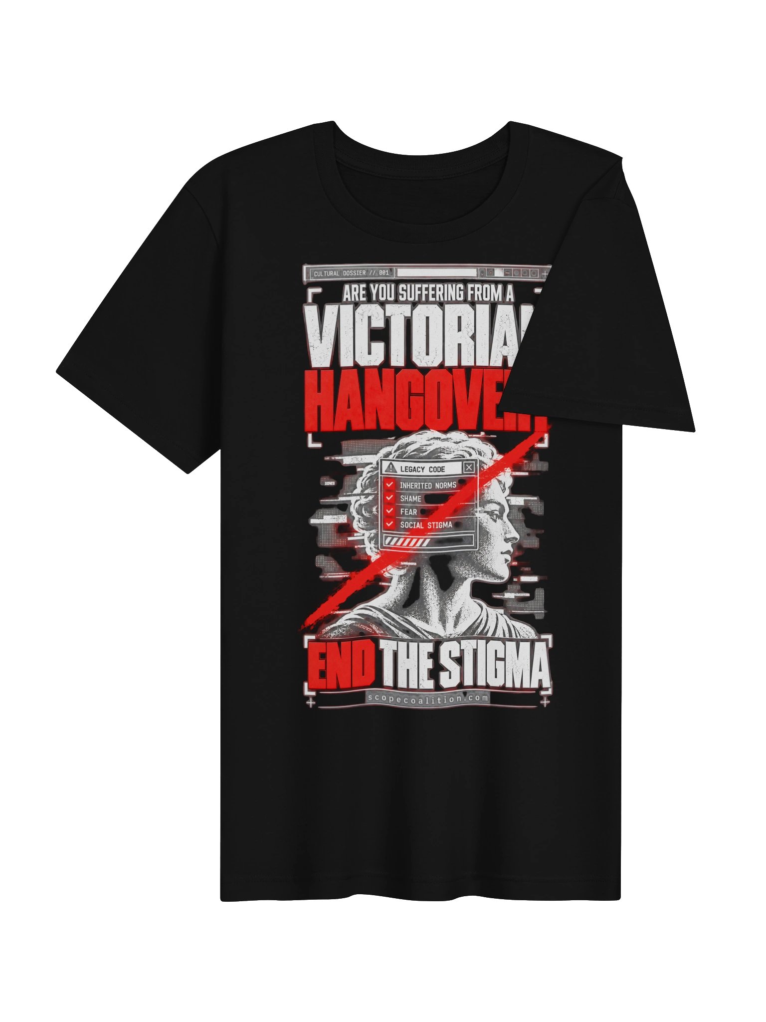 "The Victorian Hangover" Civic Statement Graphic Tee (Black) product image (6)