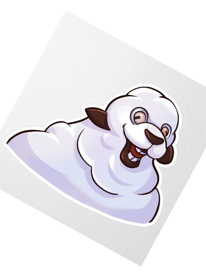 Fluffy Sheep Kiss Cut Stickers product image (2)