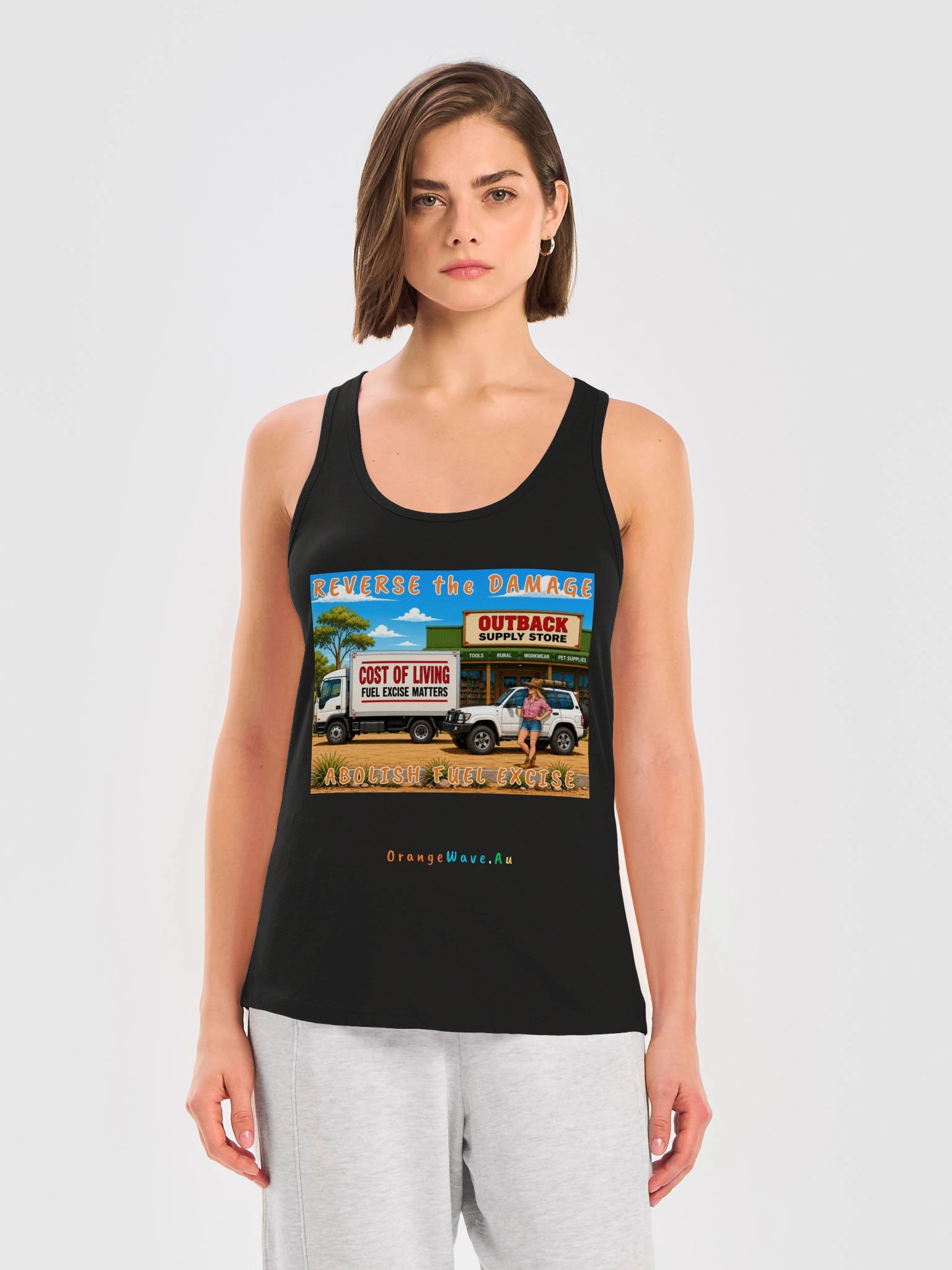 Reverse the Damage Abolish Fuel Excise Racerback Tank product image (14)
