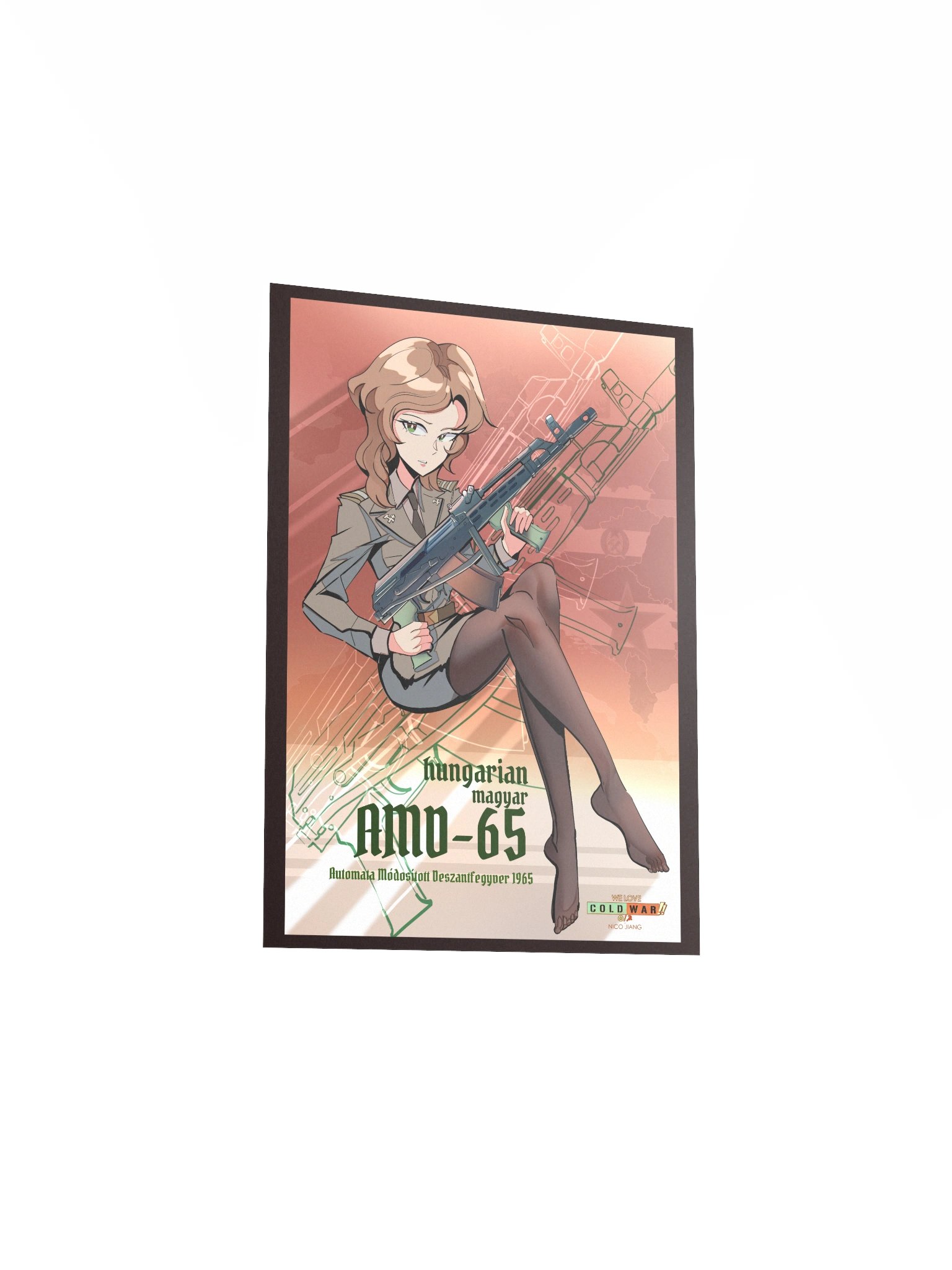 Hungarian AMD-65 Pin-Up PRINT product image (3)
