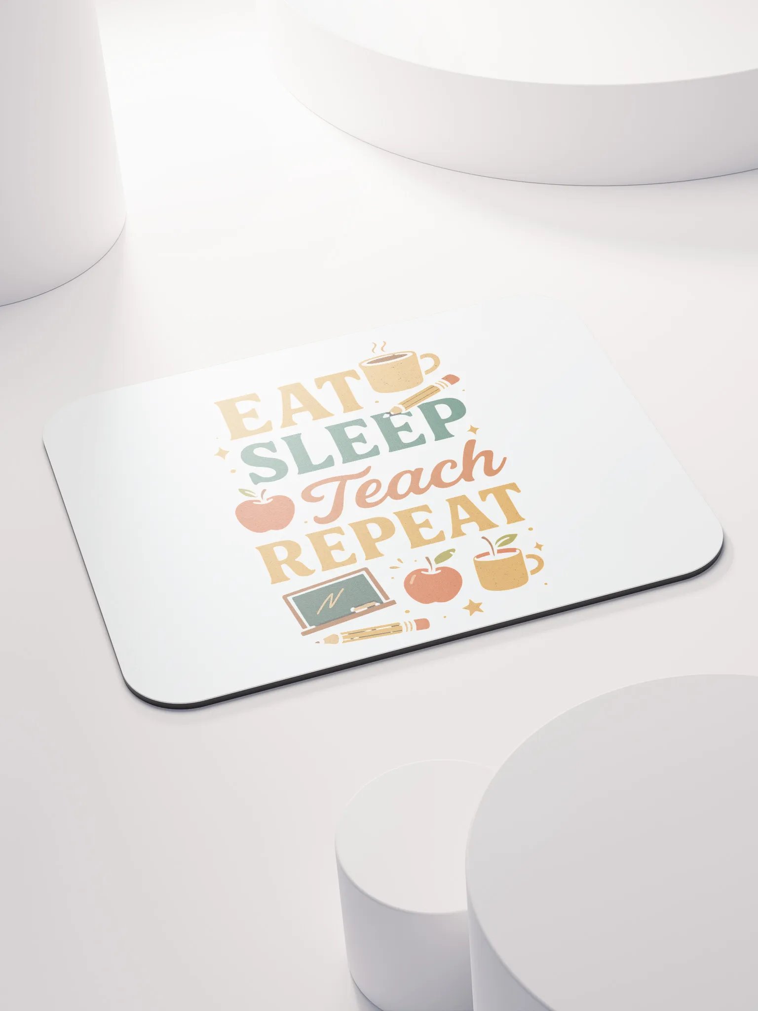 Eat Sleep Teach Repeat Mouse Pad – Desk Essential for Teachers product image (4)
