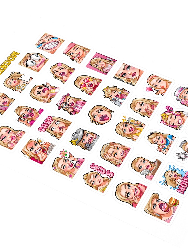 Blondie Emote Sticker Collection (x36) product image (2)
